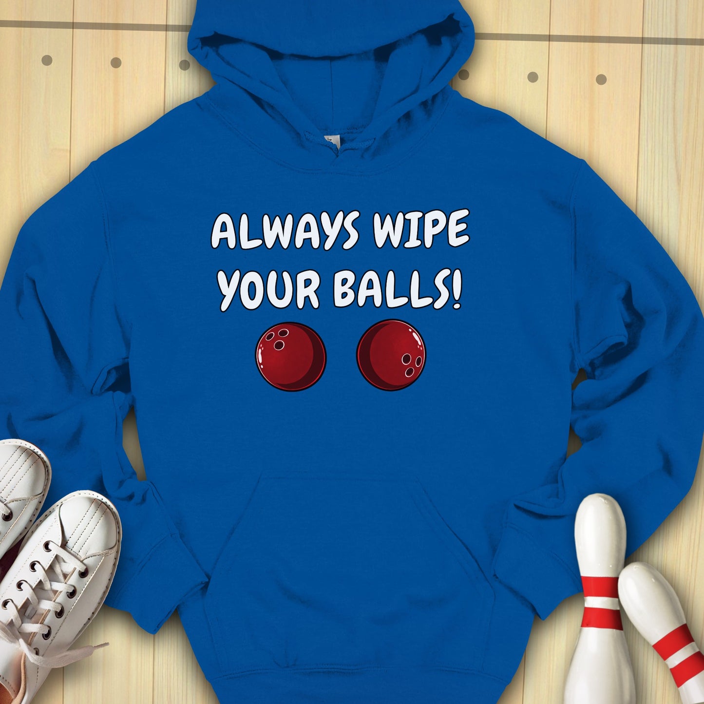 Always Wipe Cartoon Hooded Sweatshirt