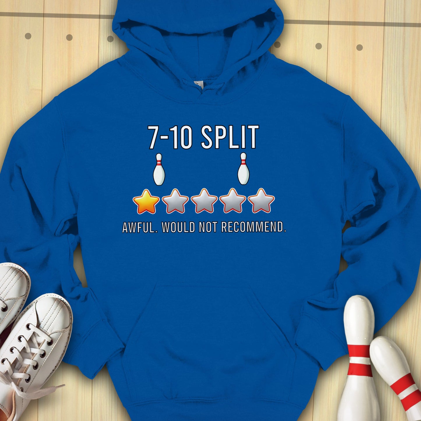 Split Review Hooded Sweatshirt