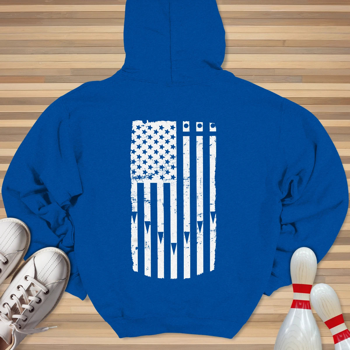 Lane Flag White Hoodie