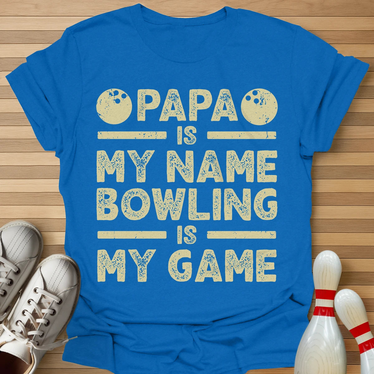 Papa Bowling Is My Game T-Shirt