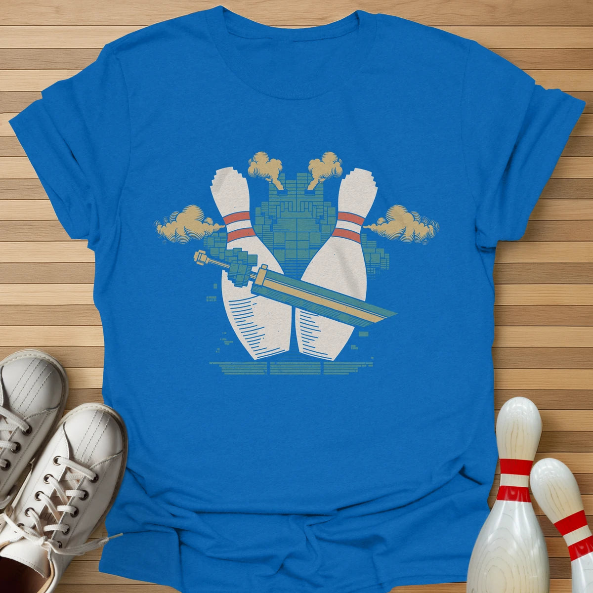 Retro Pin Swordsman T-Shirt
