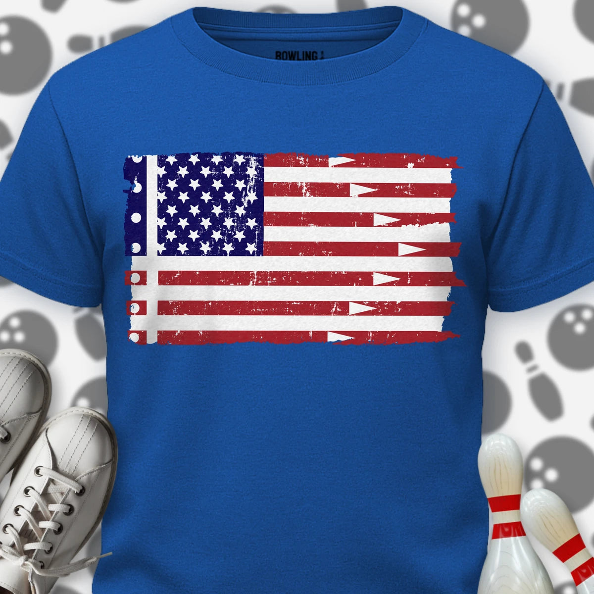 Vertical Color Lane Flag T-Shirt