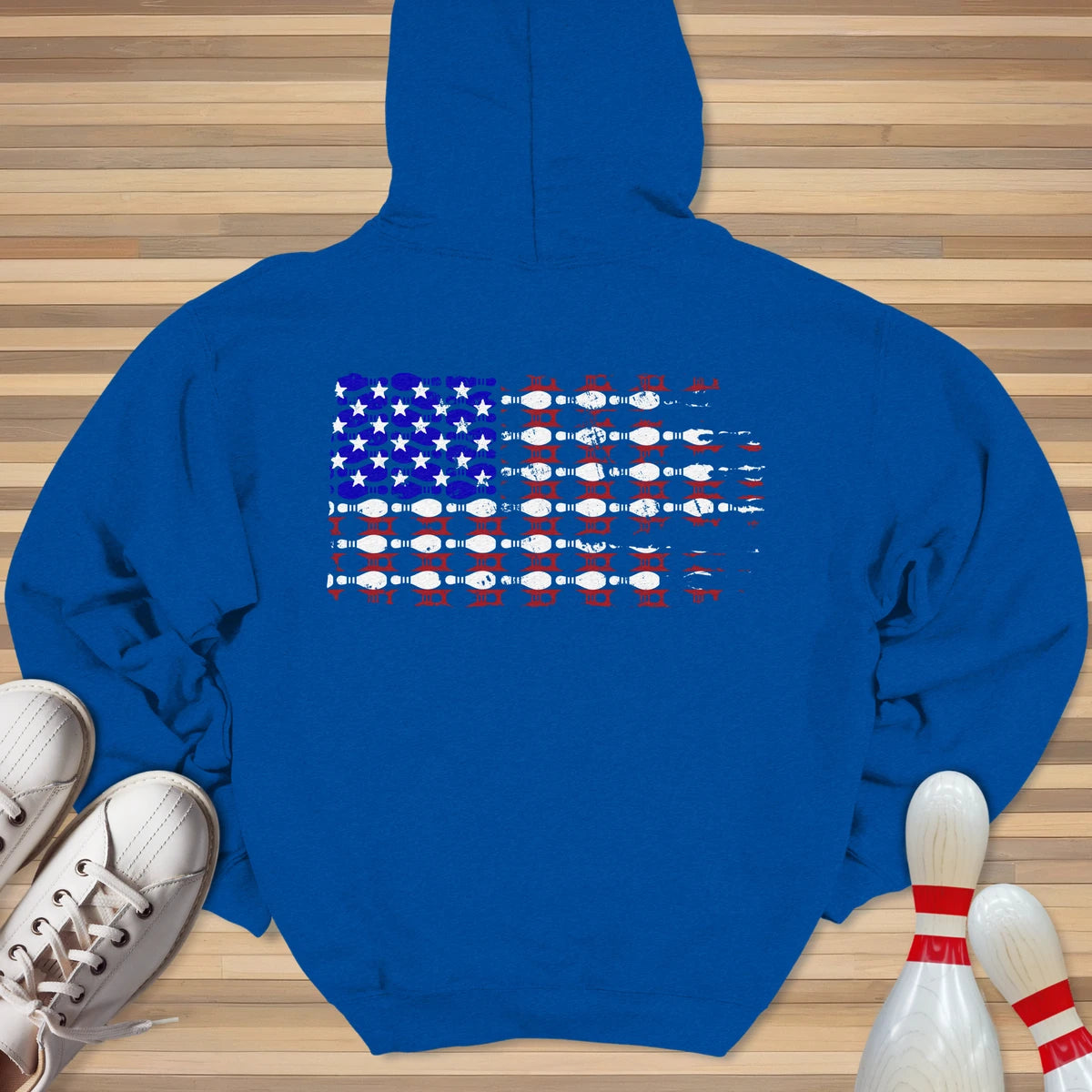 Bowling US Flag Hoodie