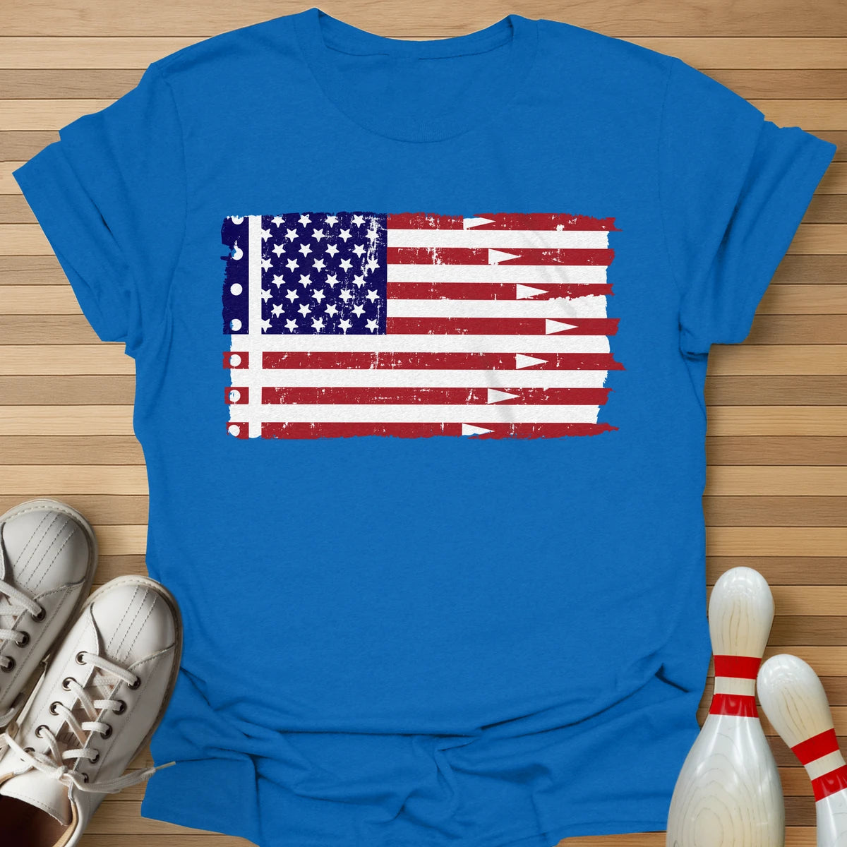 Vertical Color Lane Flag T-Shirt