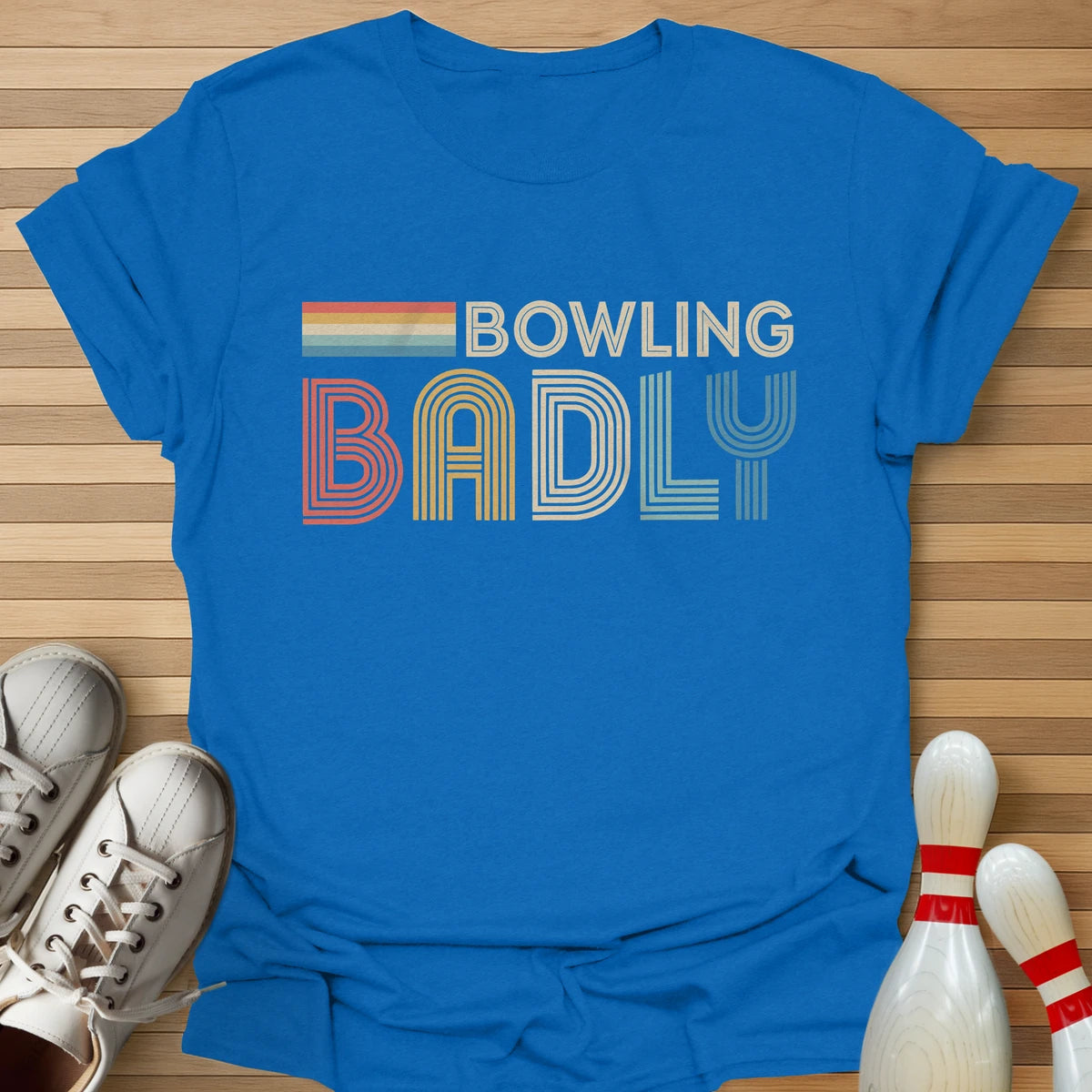 Retro Bowling Badly T-Shirt