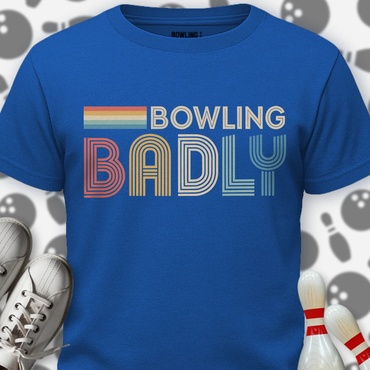 Retro Bowling Badly T-Shirt
