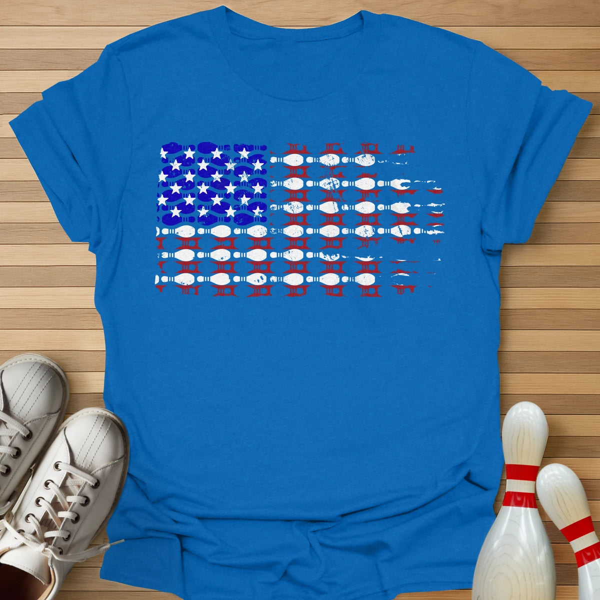 Bowling US Flag T-Shirt