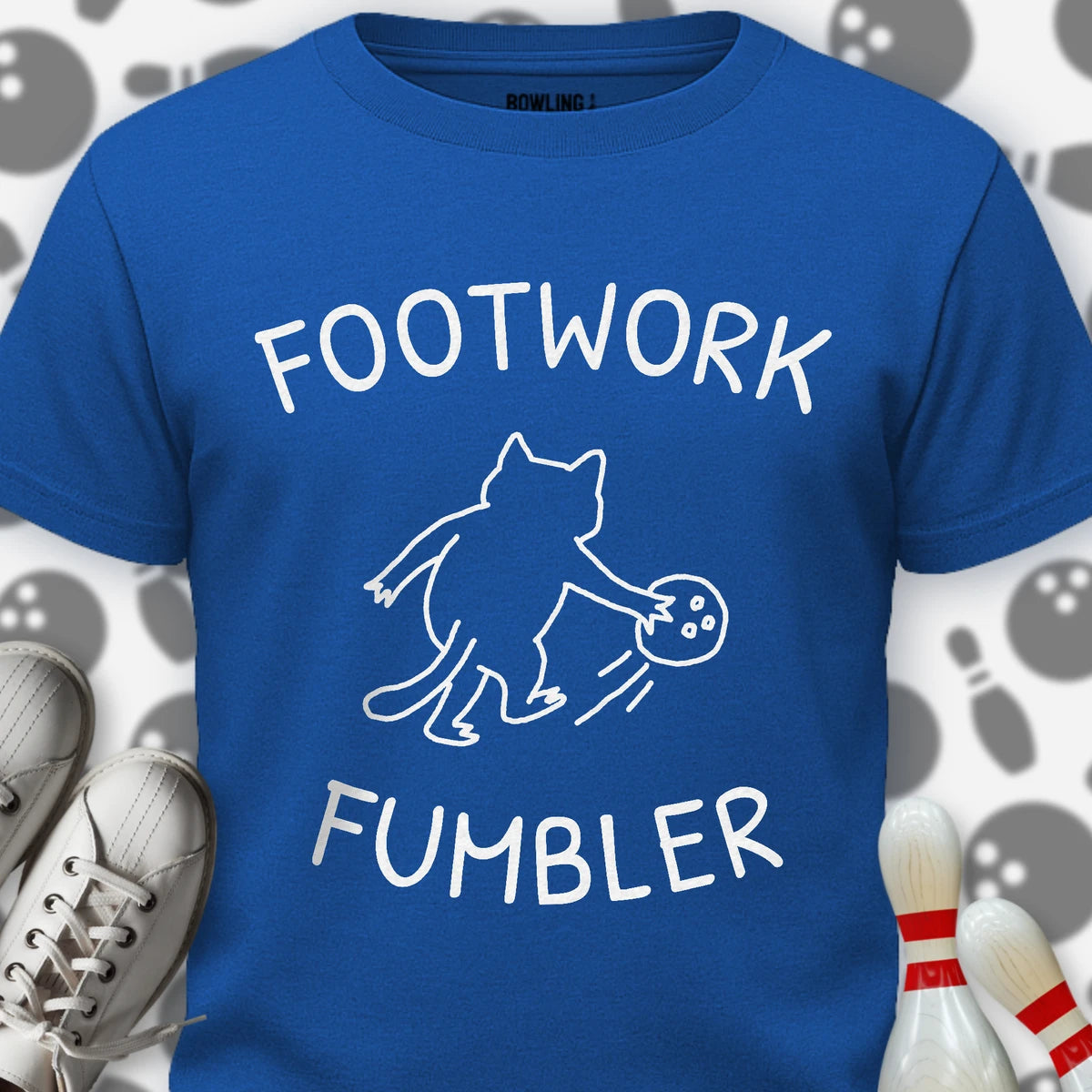 Footwork Fumbler Cartoon T-Shirt