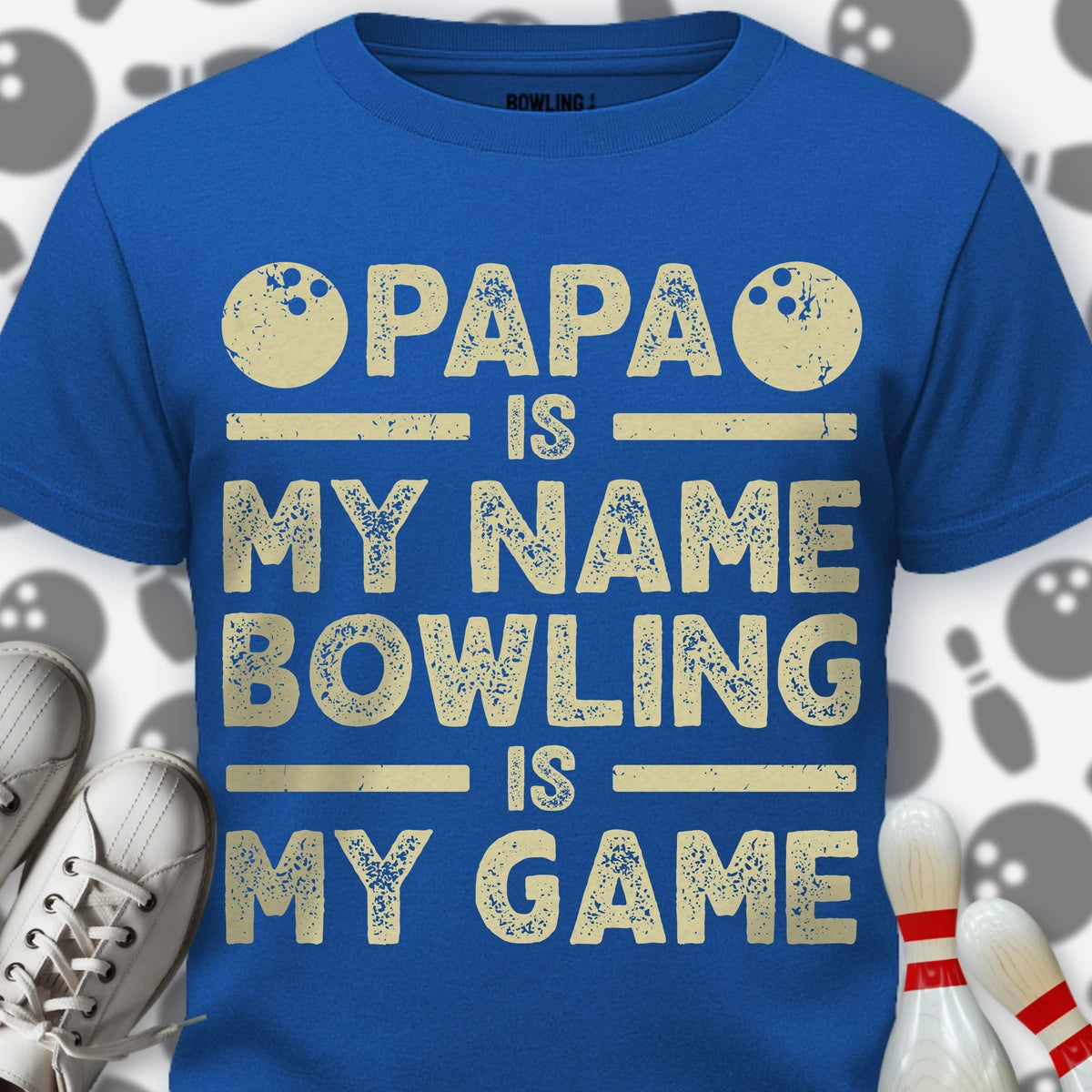 Papa Bowling Is My Game T-Shirt