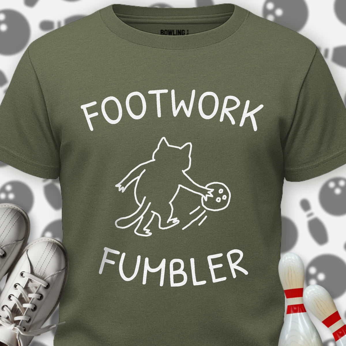 Footwork Fumbler Cartoon T-Shirt