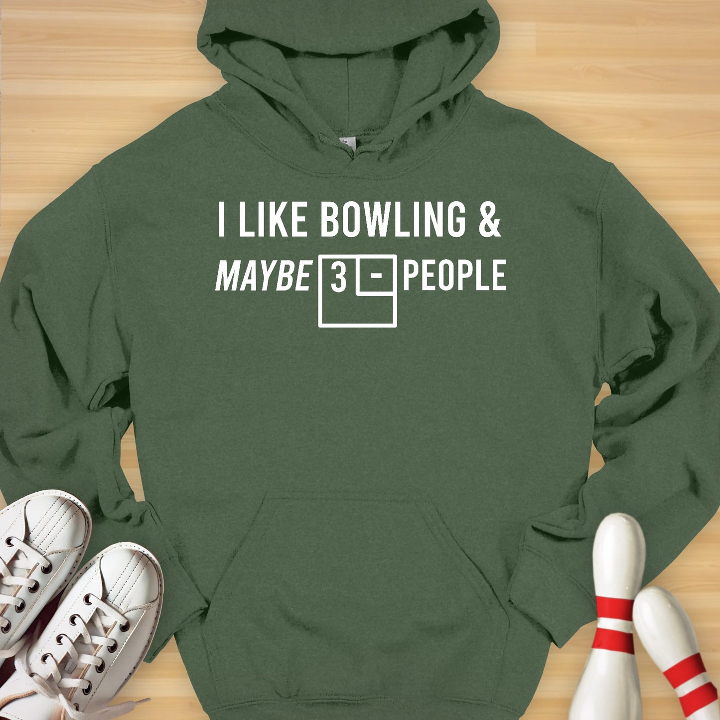Bowling & Maybe 3 People Hoodie