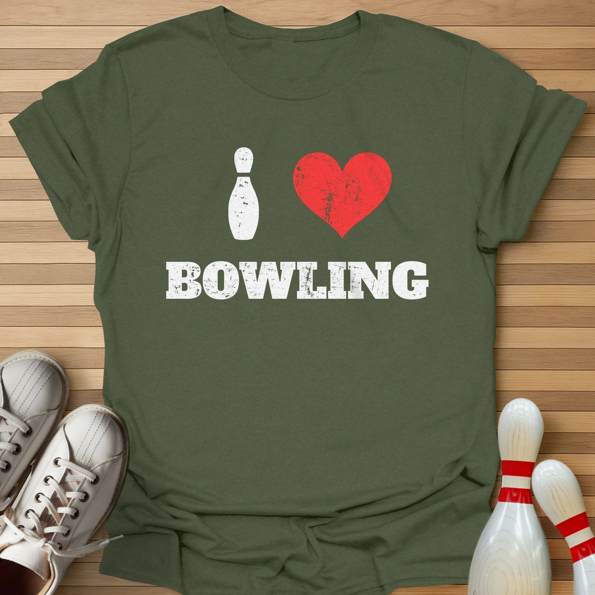 I Heart Bowling Pin T-Shirt