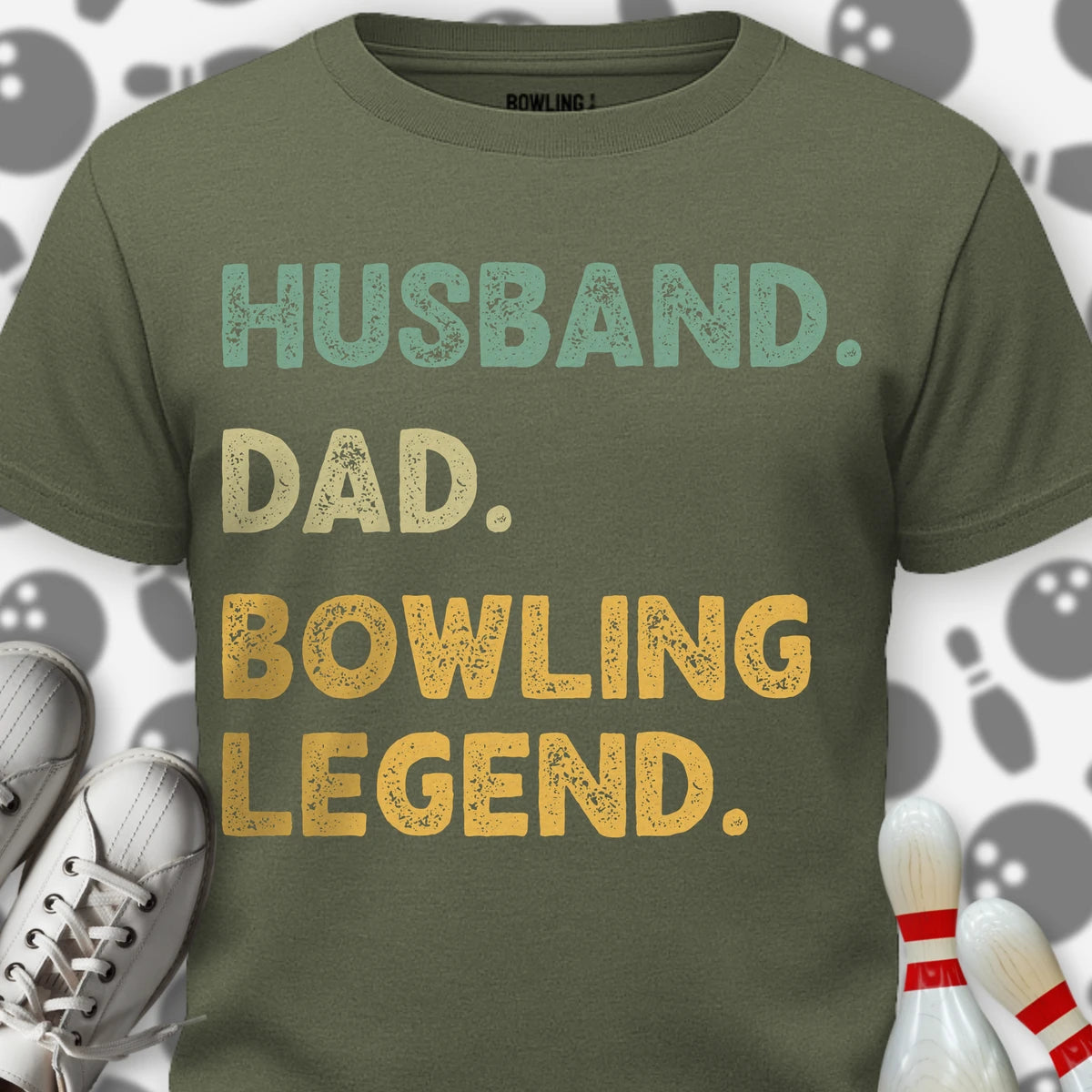 Husband Dad Bowling Legend T-Shirt
