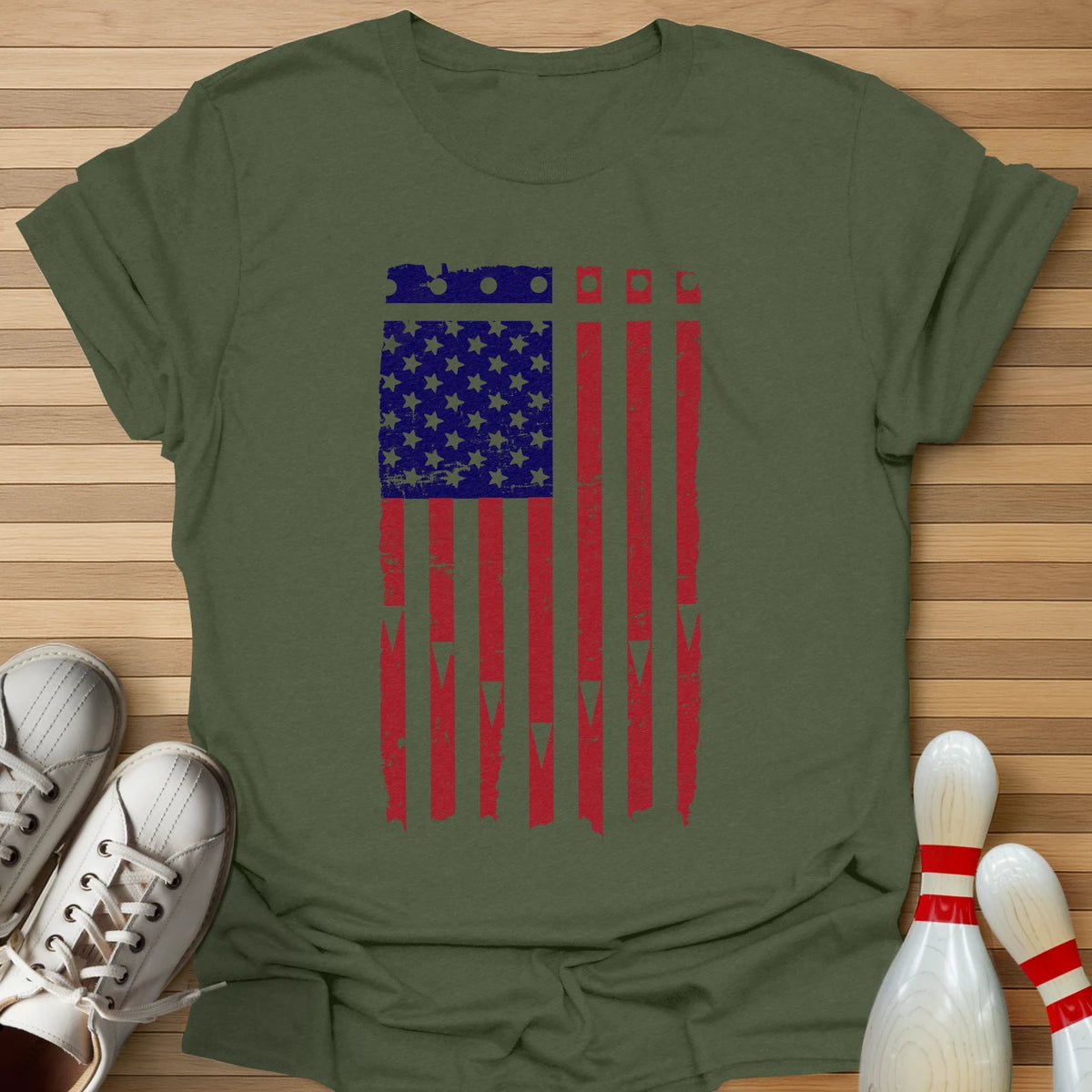 See Through Lane Flag T-Shirt
