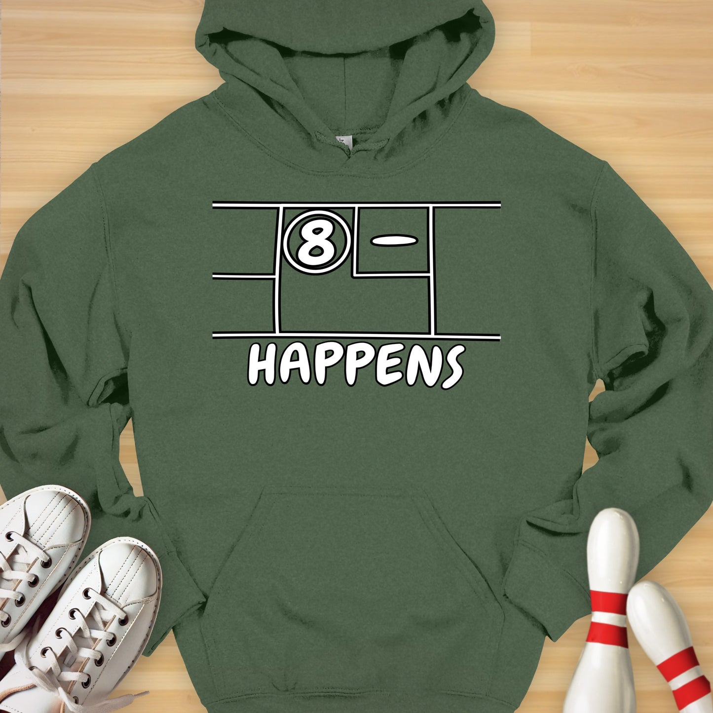 Split Happens Cartoon Hoodie