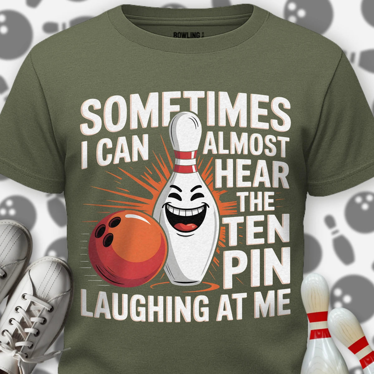 Evil Ten Pin Laughing T-Shirt