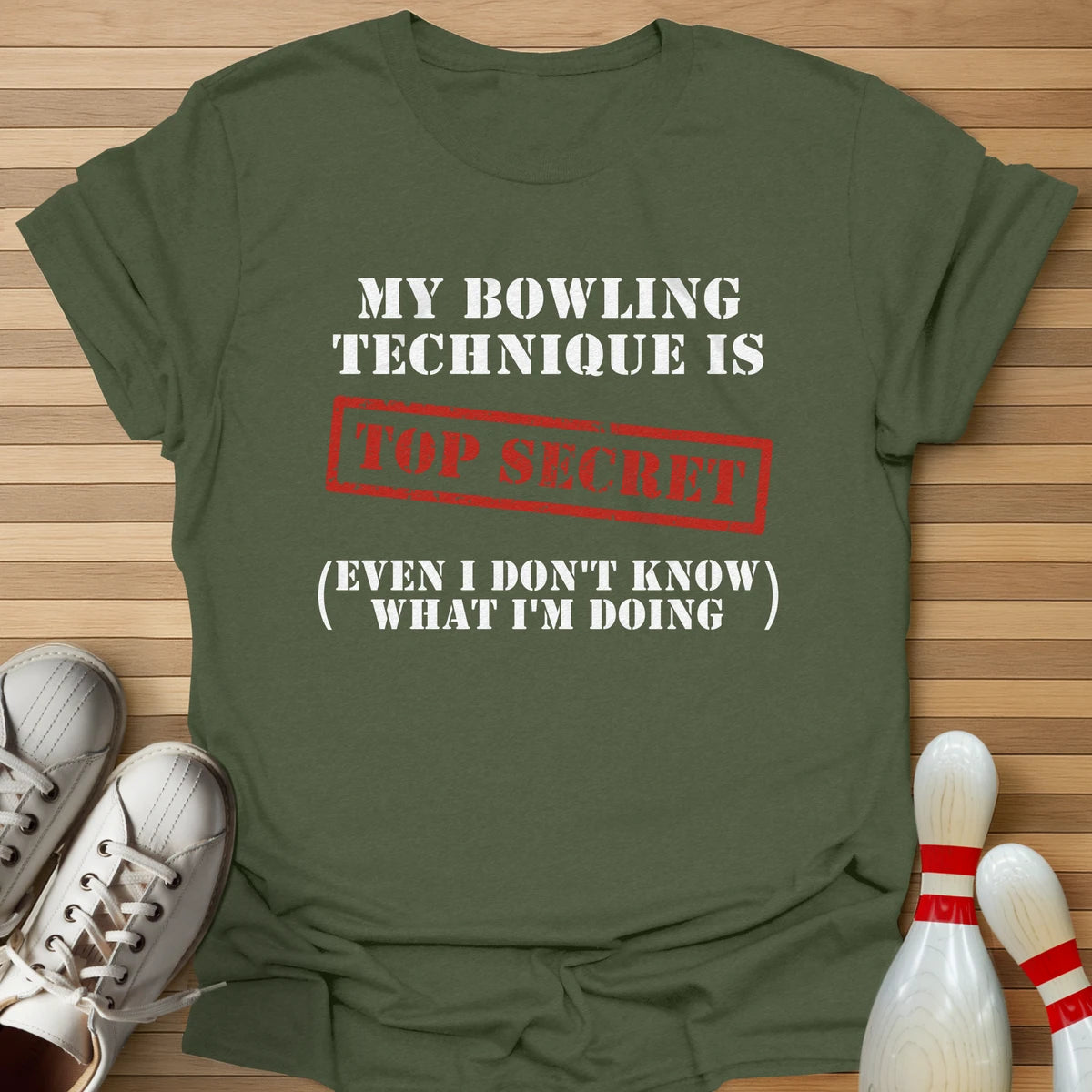 Bowling Technique Top Secret T-Shirt