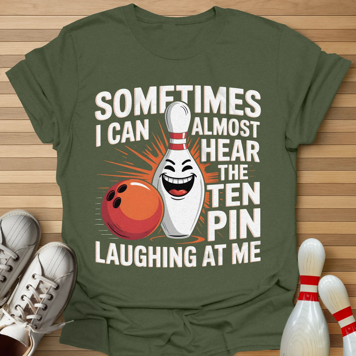 Evil Ten Pin Laughing T-Shirt