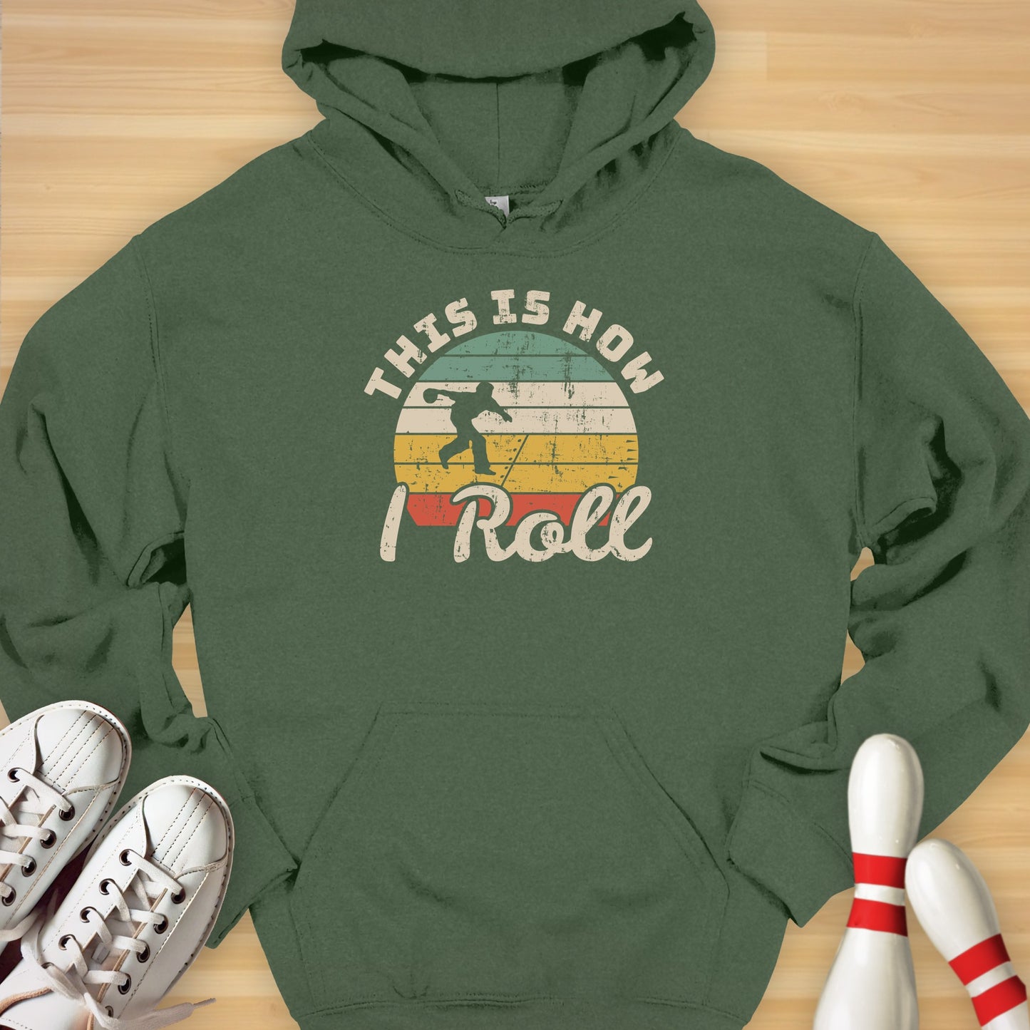 How I Roll Retro Sunrise Hoodie