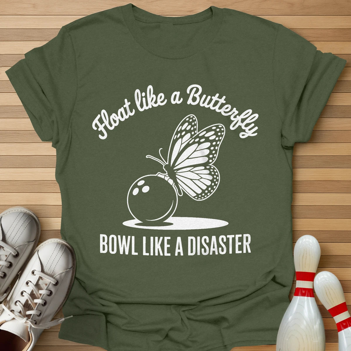 Butterfly Bowling T-Shirt