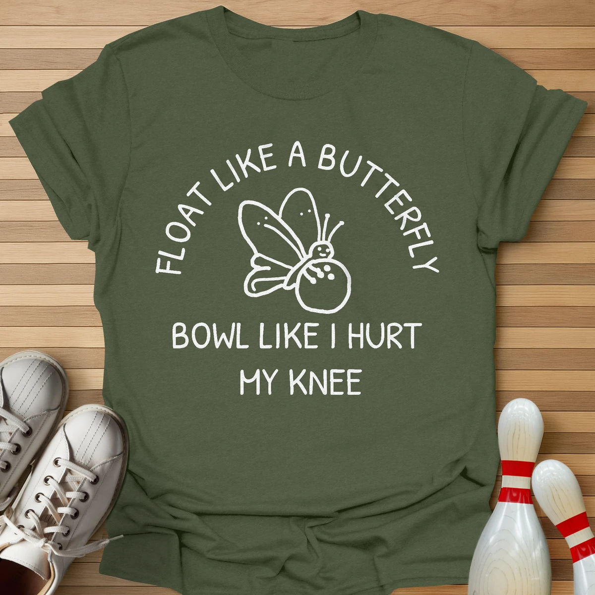 Like I Hurt My Knee Cartoon T-Shirt