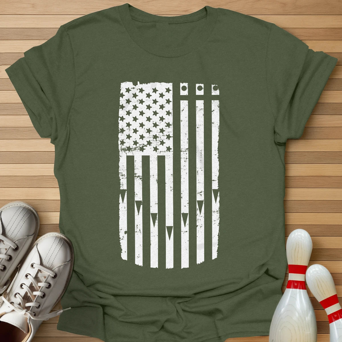 Lane Flag White T-Shirt