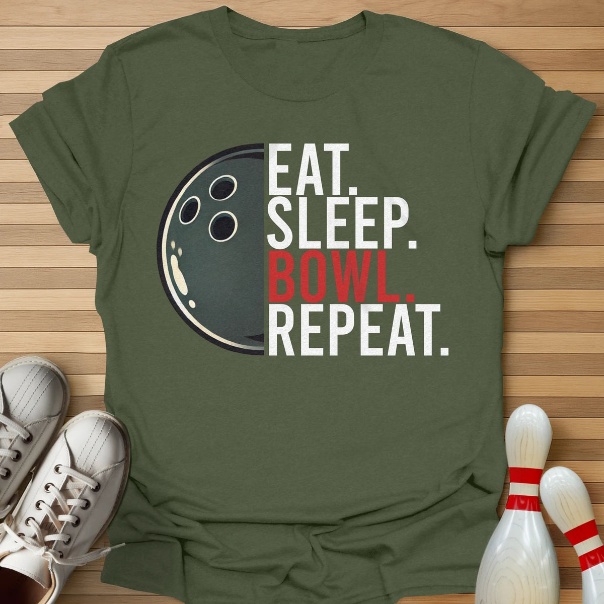 Eat Sleep Bowl Repeat T-Shirt