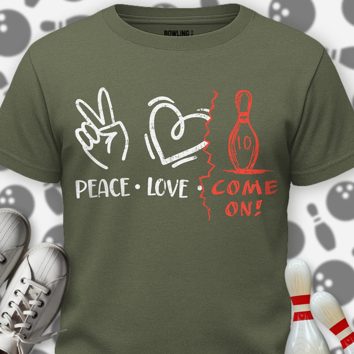 Peace Love Come On T-Shirt