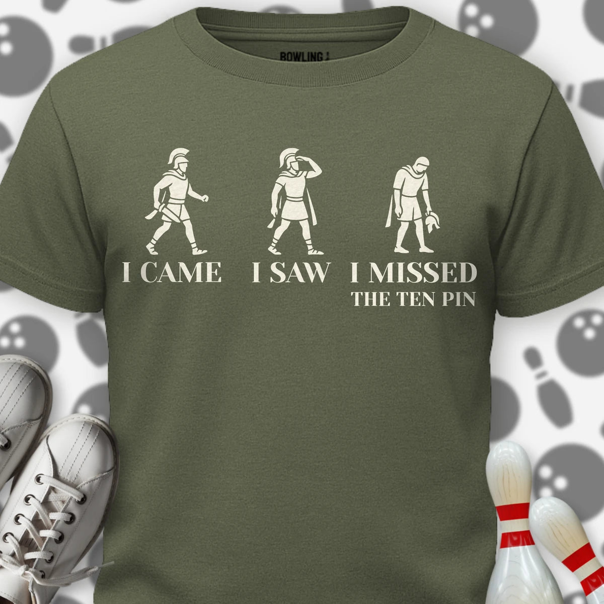 I Came I Saw Ten Pin T-Shirt