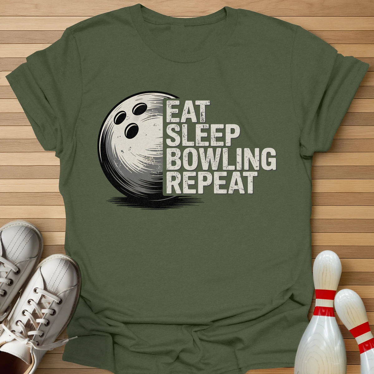 Eat Sleep Bowling Repeat T-Shirt