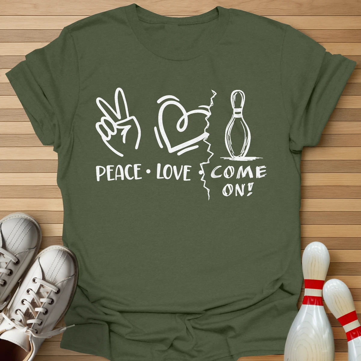 Peace Love COME ON! T-Shirt