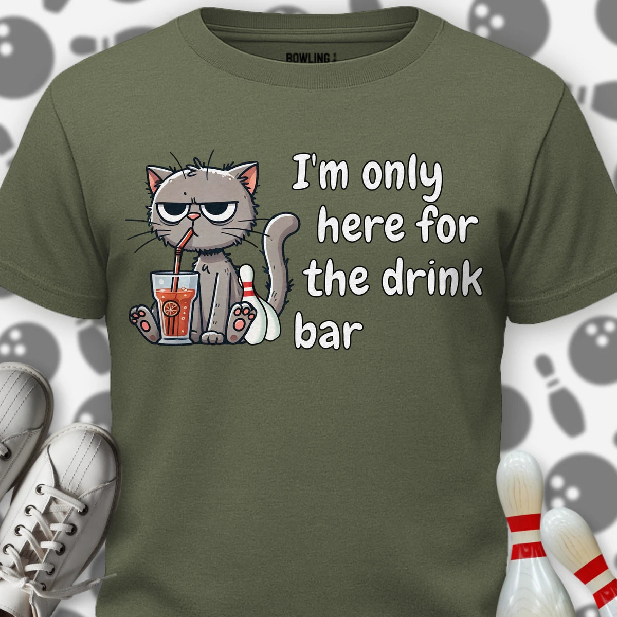Drink Bar Cat T-Shirt