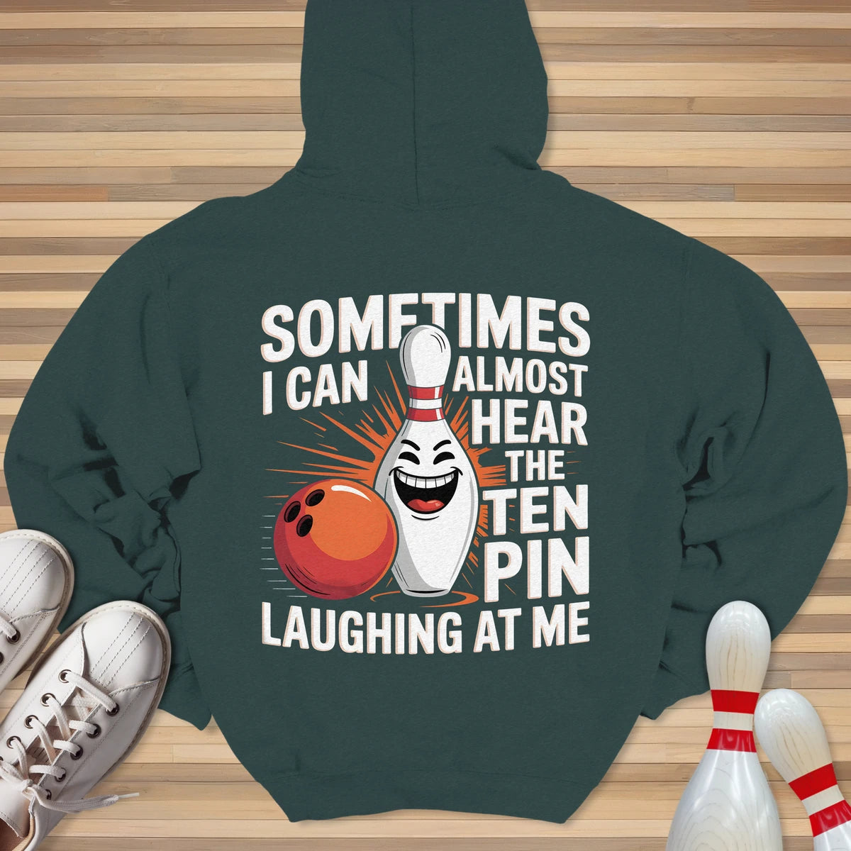 Evil Ten Pin Laughing Hoodie