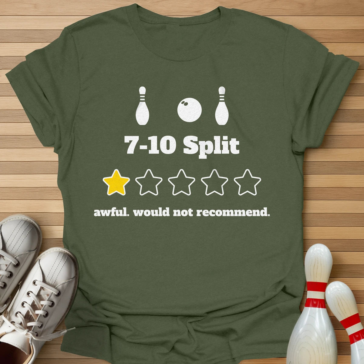 7-10 Split 1 Star Review T-Shirt