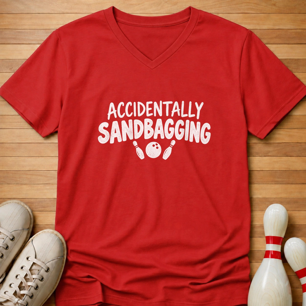 Accidentally Sandbagging Women's V-Neck
