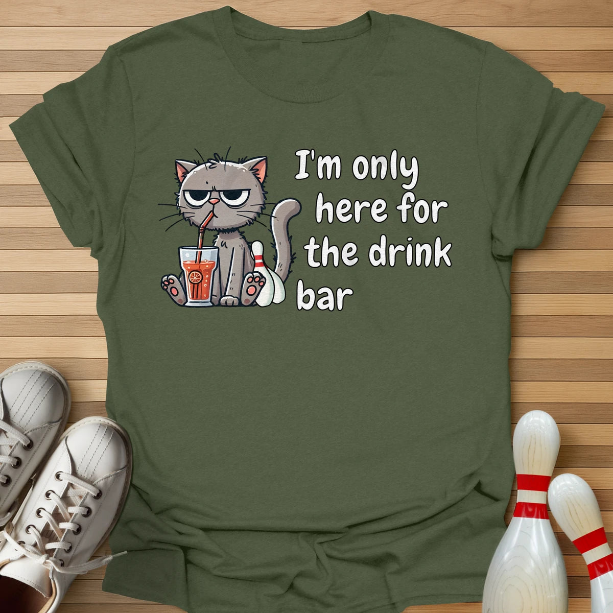 Drink Bar Cat T-Shirt
