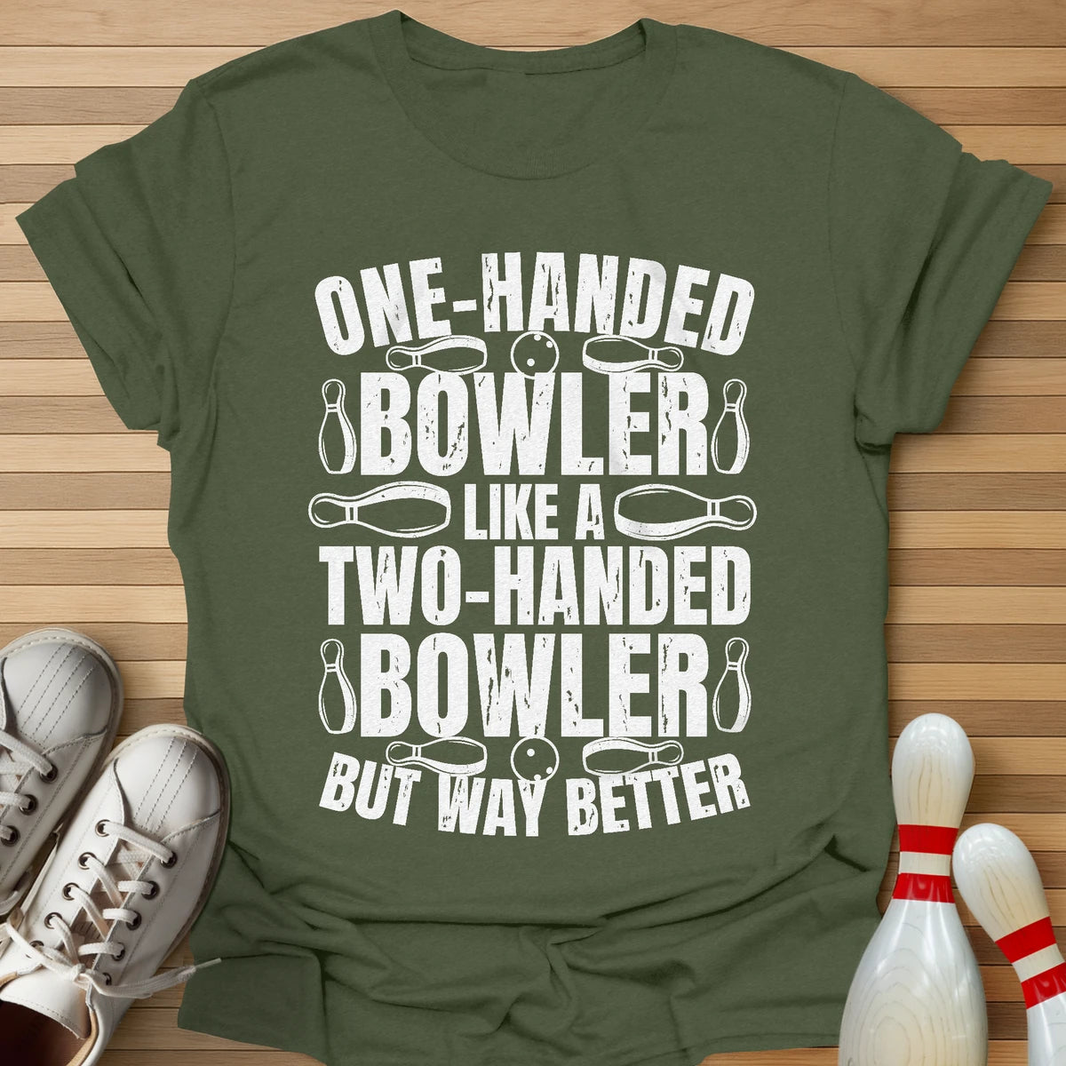 One Handed Bowler T-Shirt