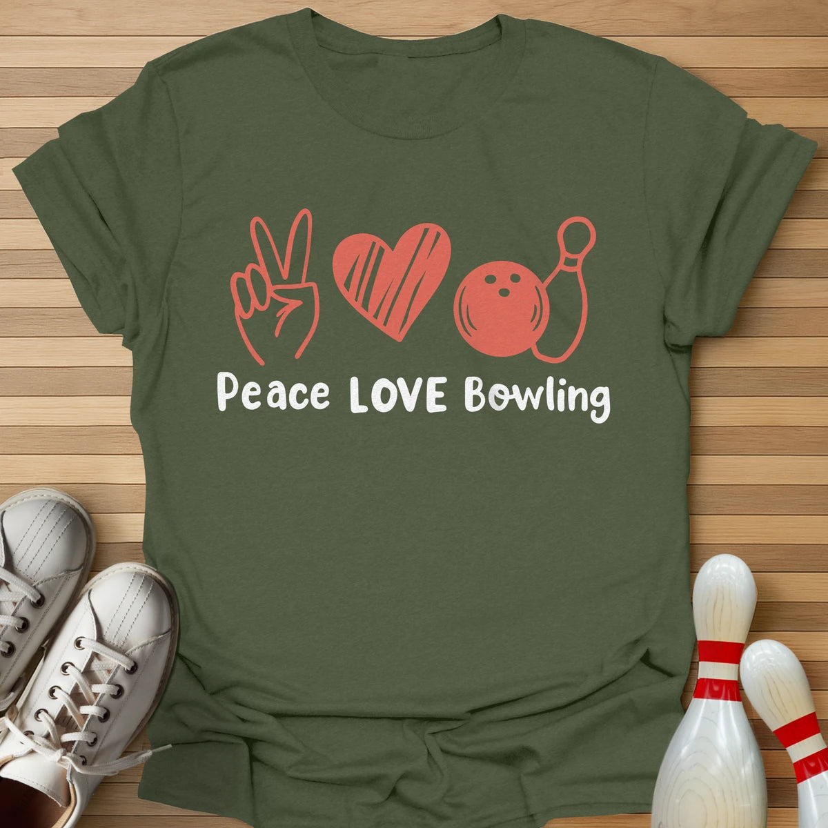 Peace Love & Bowling T-Shirt
