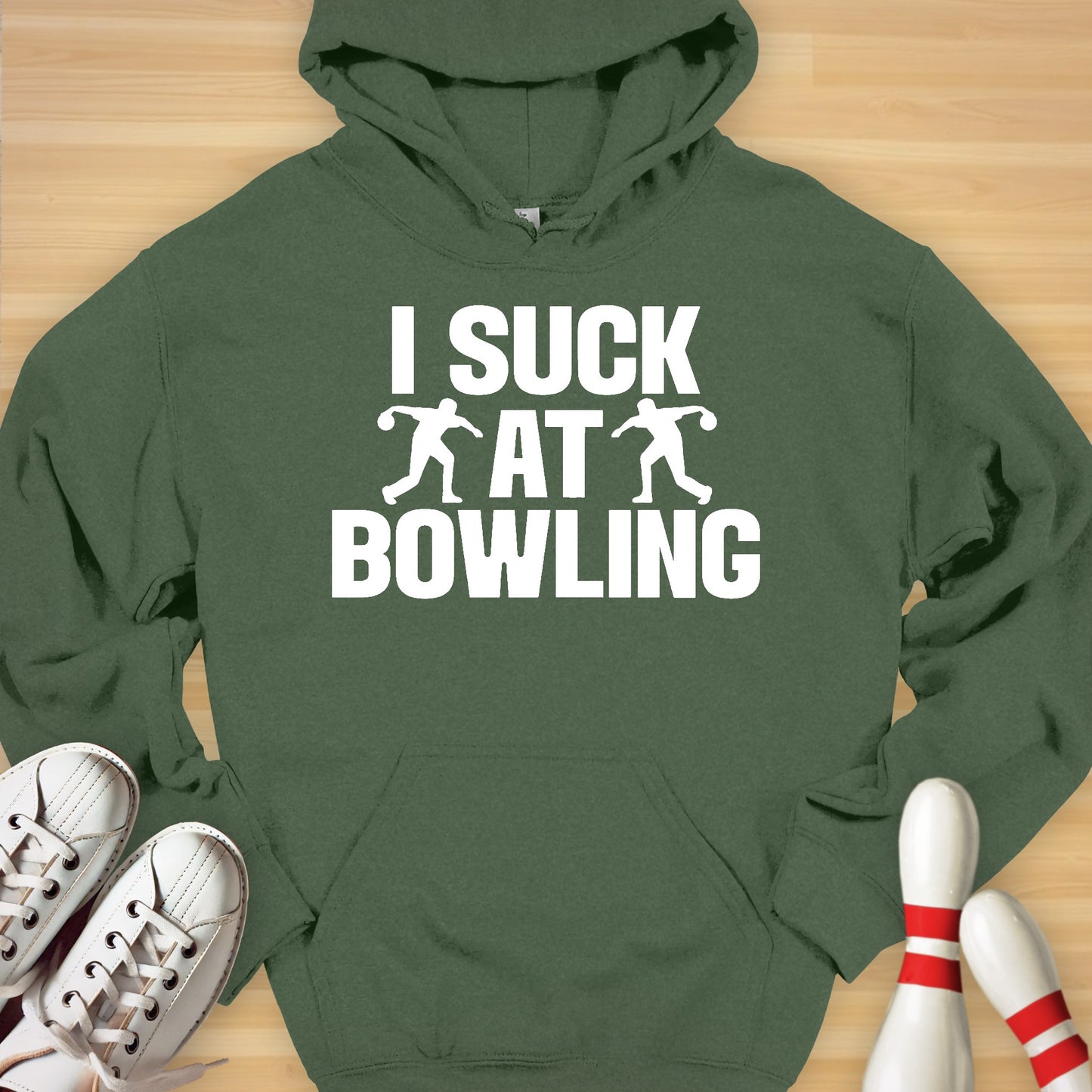 I Suck At Bowling Hoodie