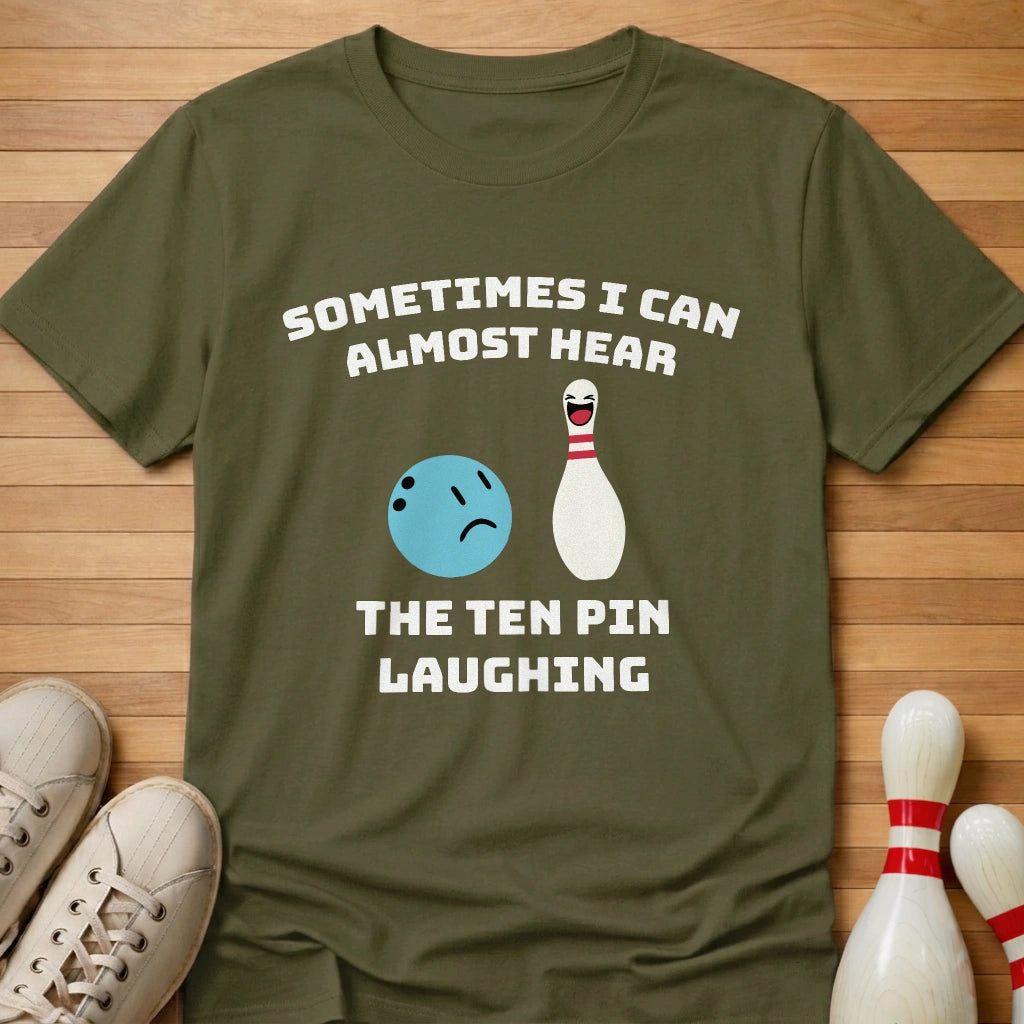 Ten Pin Laughing Cartoon T-Shirt