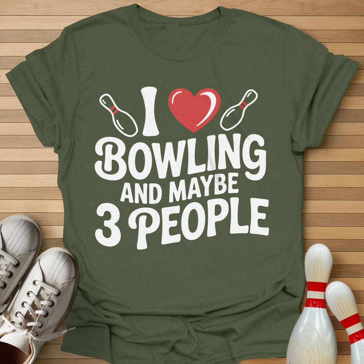 I Heart Bowling T-Shirt