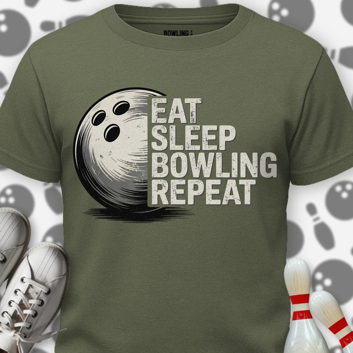 Eat Sleep Bowling Repeat T-Shirt