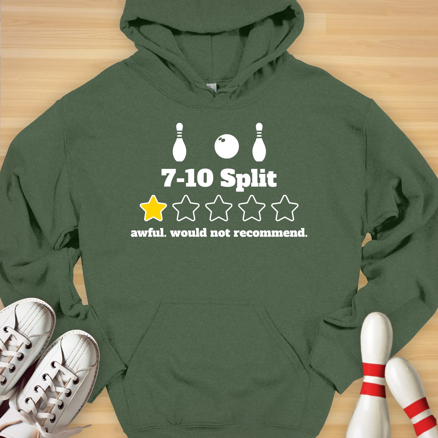7-10 Split 1 Star Review Hoodie