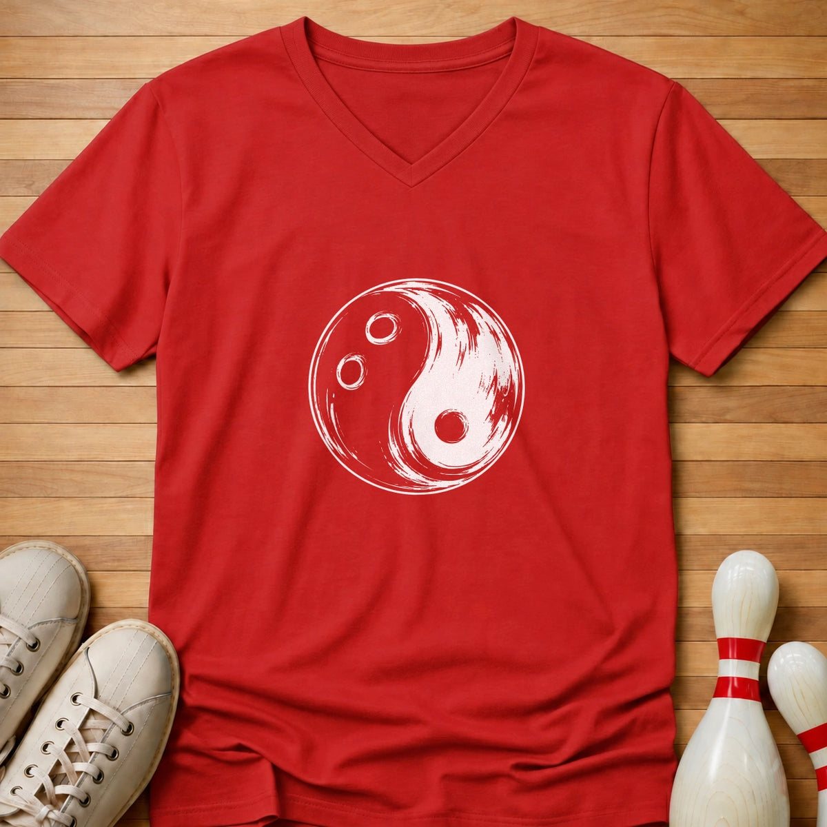 Yin Yang Ball Women's V-Neck