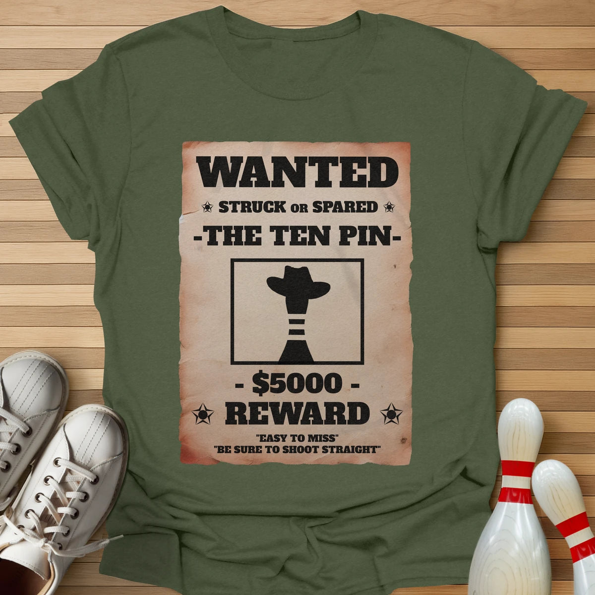 Ten Pin Wanted T-Shirt