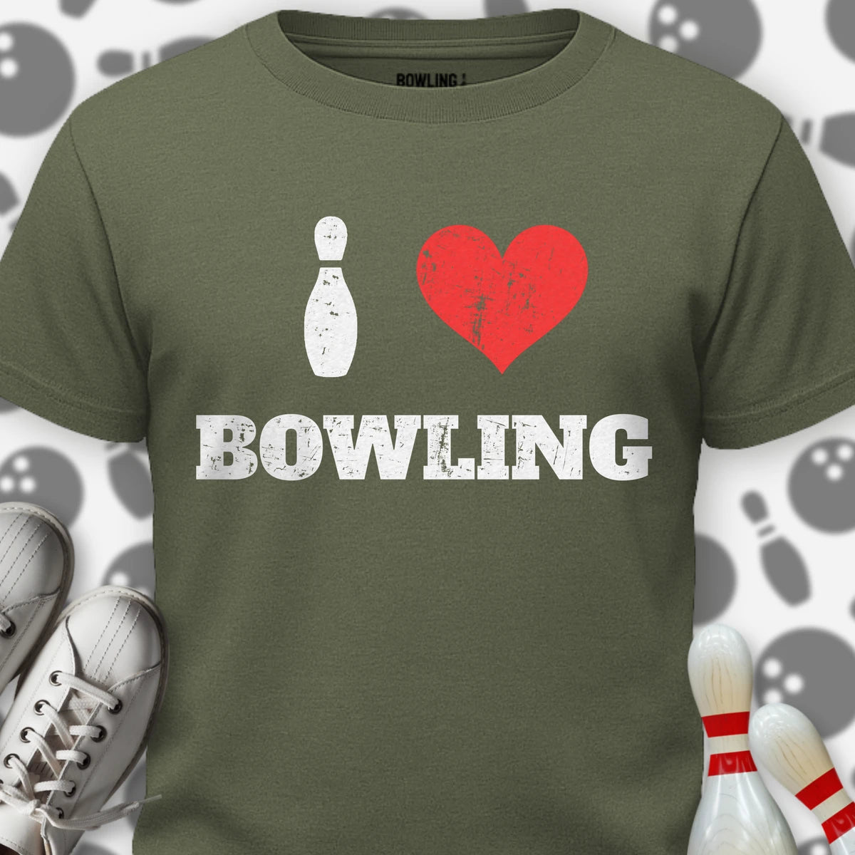 I Heart Bowling Pin T-Shirt