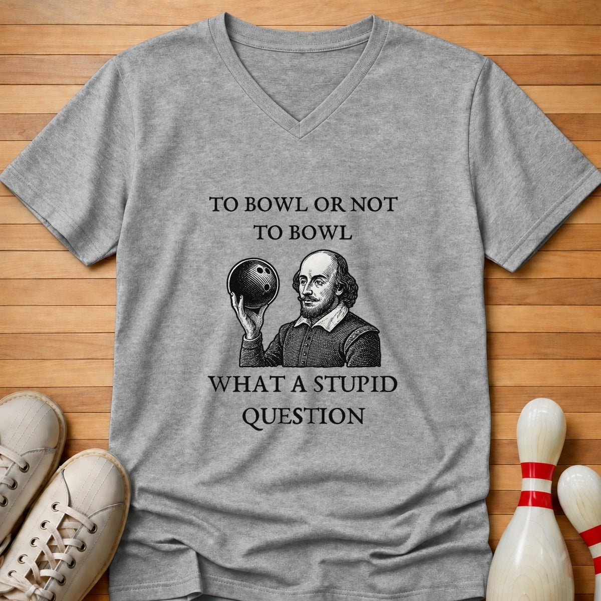 To Bowl Or Not To Bowl Women's V-Neck