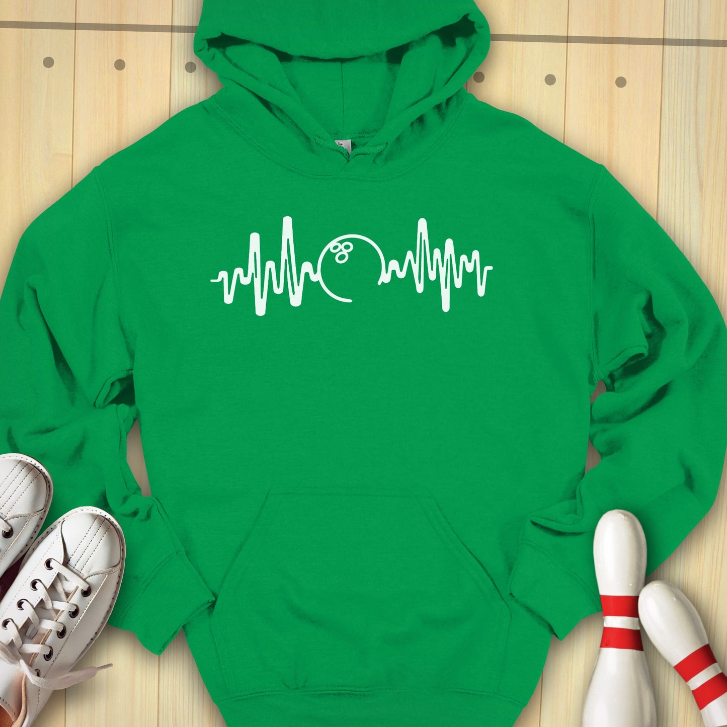 Bowling Heartbeat Hooded Sweatshirt