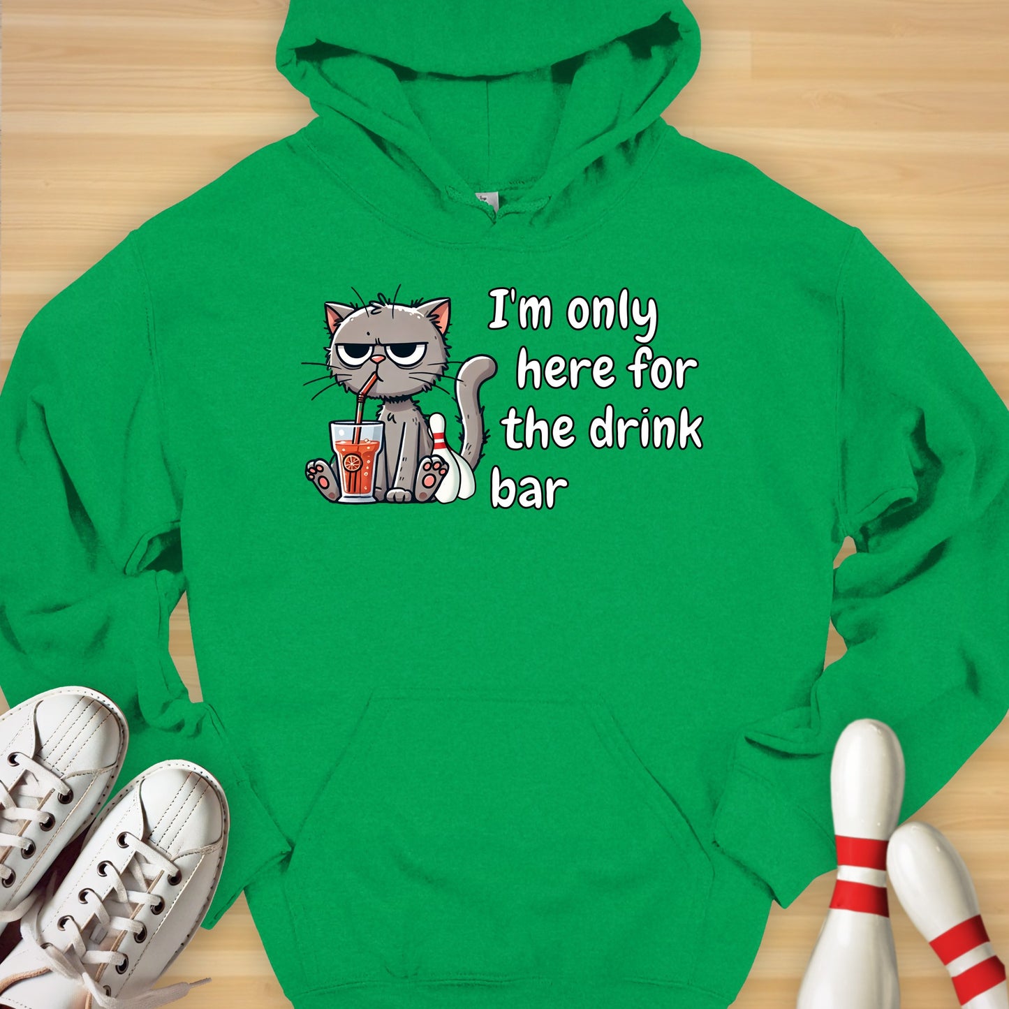 Drink Bar Cat Hoodie