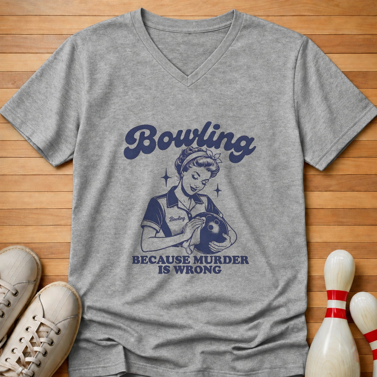 Because Murder Is Wrong Women's V-Neck
